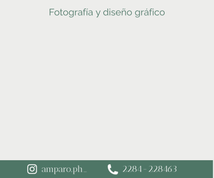 Amparo Fotograf&iacute;a y Dise&ntilde;o Gr&aacute;fico