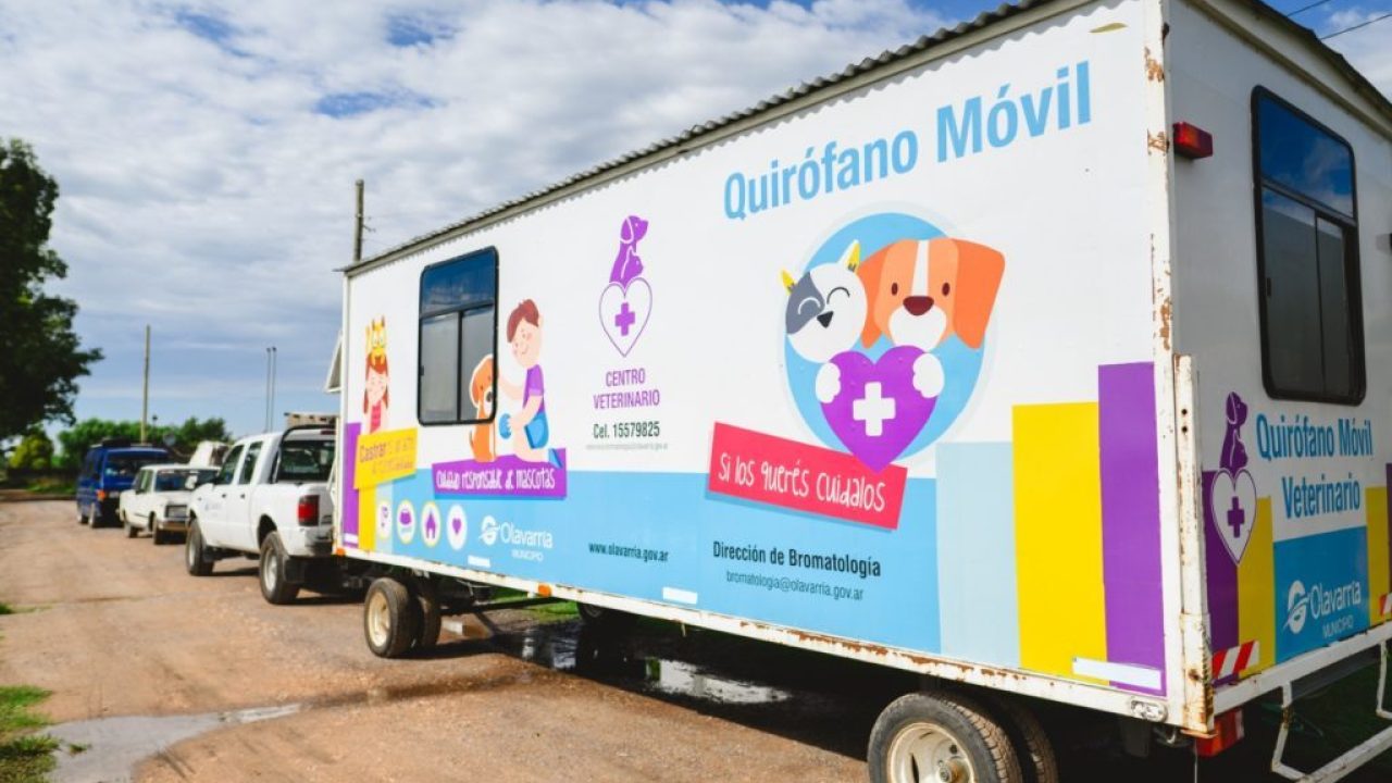 Se dio a conocer el cronograma del Quirófano Veterinario Móvil para la semana entrante