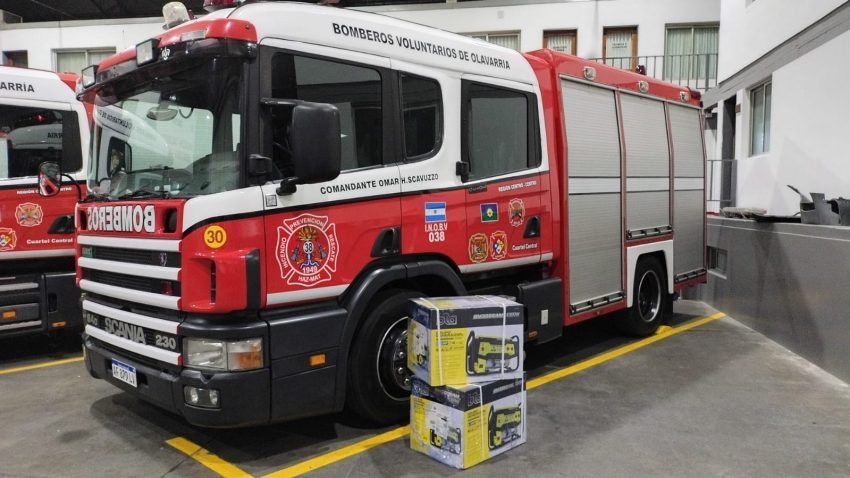Bomberos Voluntarios adquirió nuevos generadores para continuar fortaleciendo su infraestructura operativa
