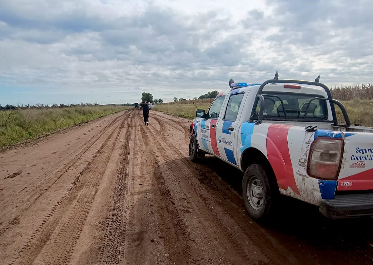 Se infraccionaron a varios transportistas por circular por caminos rurales luego de de las abundantes lluvias