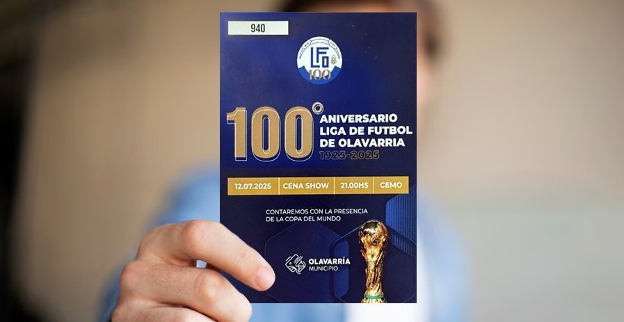 Ya están a la venta las entradas para la Fiesta Aniversario por los 100 años de la Liga de Fútbol