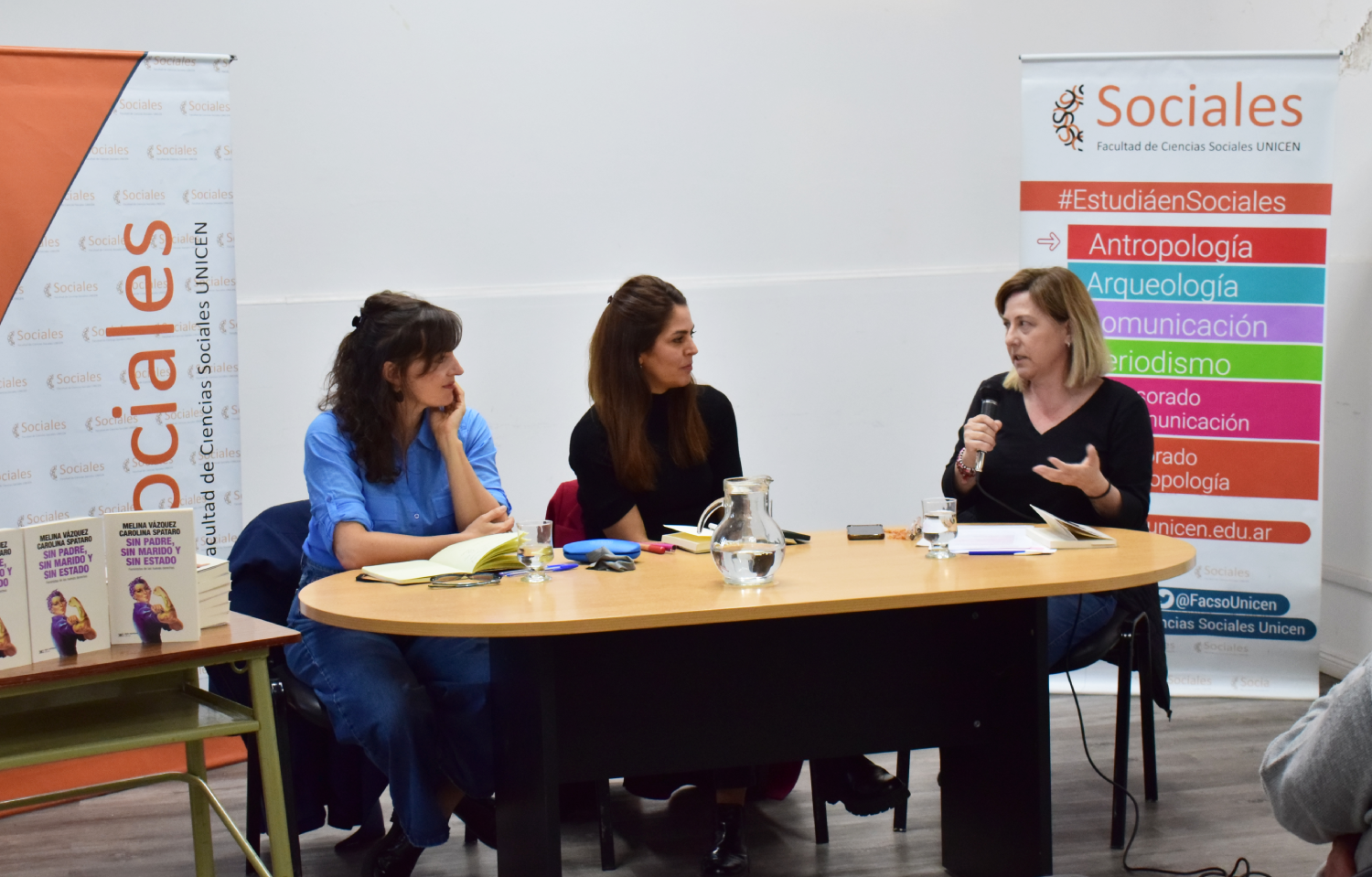 Melina Vázquez y Carolina Spataro presentaron el libro “Sin padre, sin marido y sin Estado”