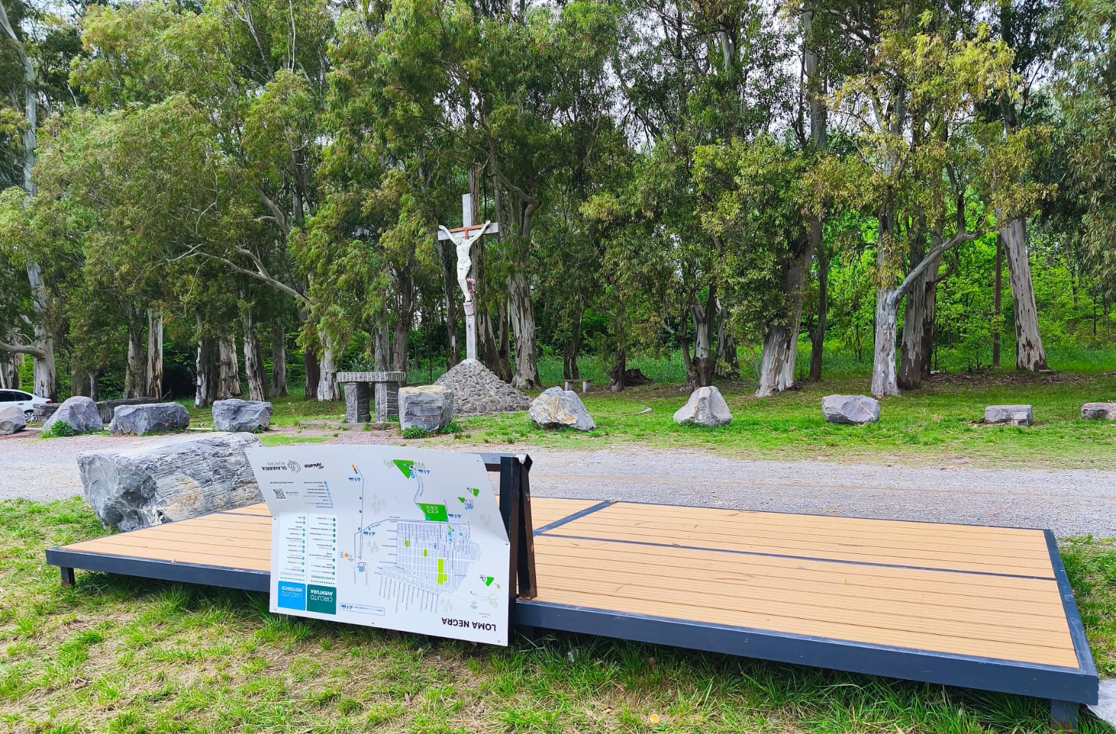 Vandalizaron el mirador turístico del Cerro Luciano Fortabat