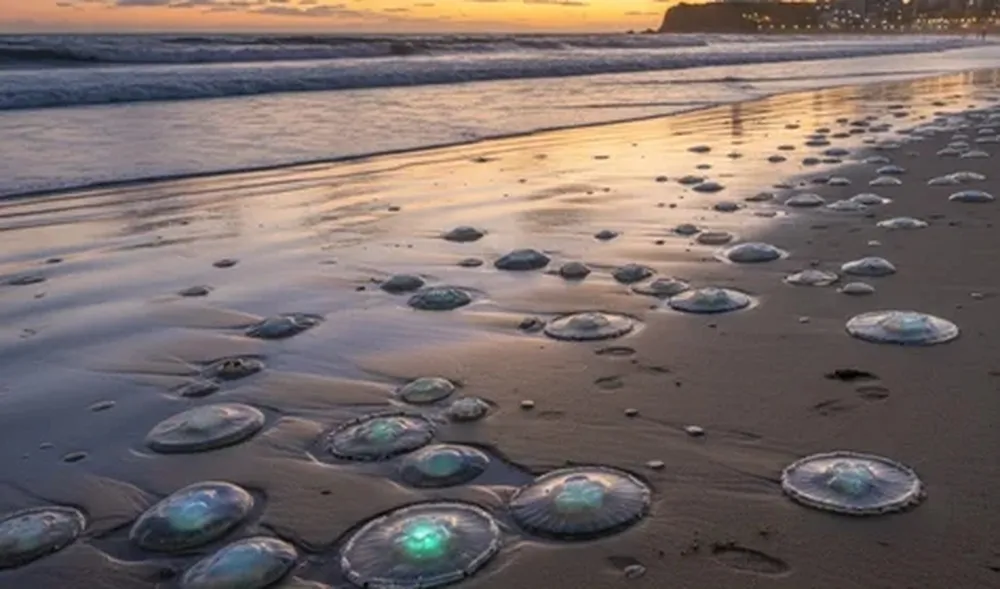 Medusas en Mar del Plata: El mar más caliente trajo aguavivas y sus picaduras