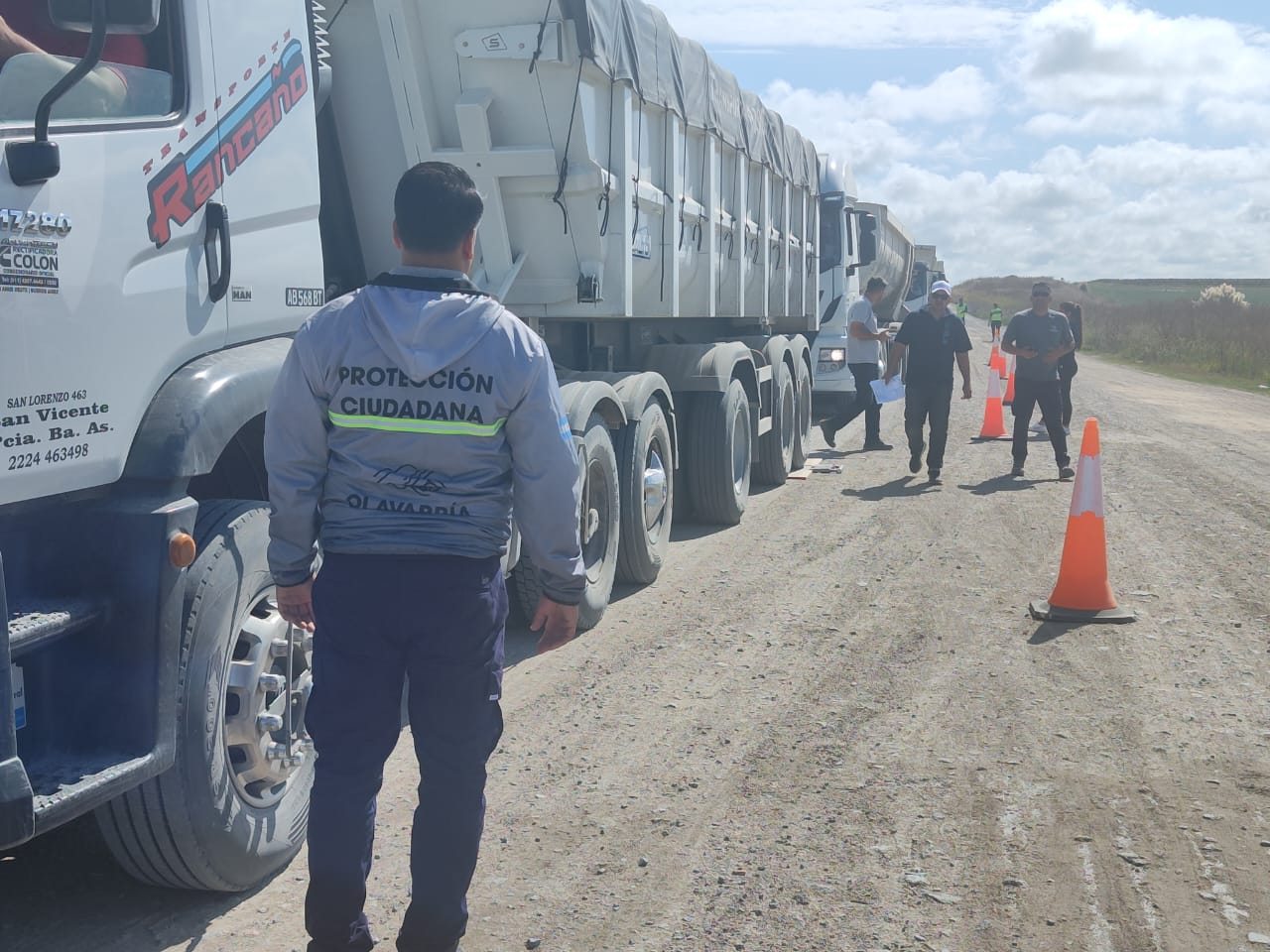 El Municipio continúa con los operativos de control al transporte de cargas mineras
