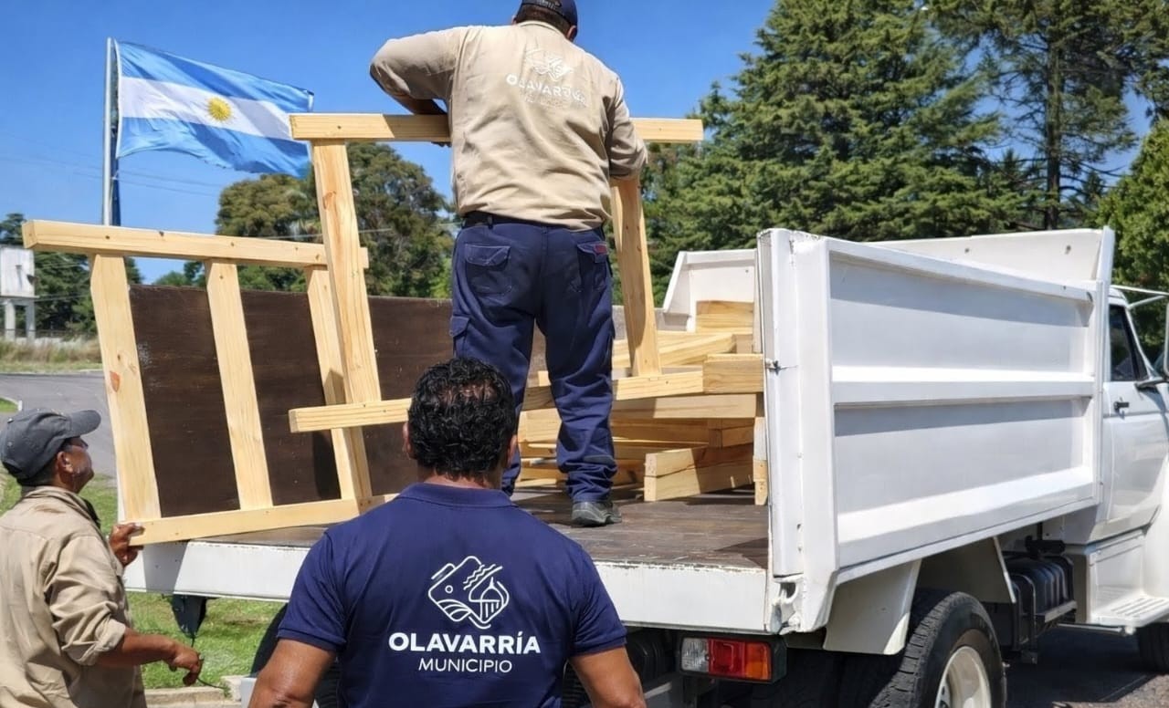 En una cárcel de Sierra Chica fabricaron camas cuchetas para la Residencia Universitaria de Estudiantes Rurales