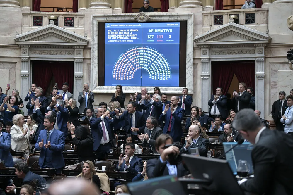 El oficialismo y sus aliados lograron aprobar la reforma de la Ley de Glaciares